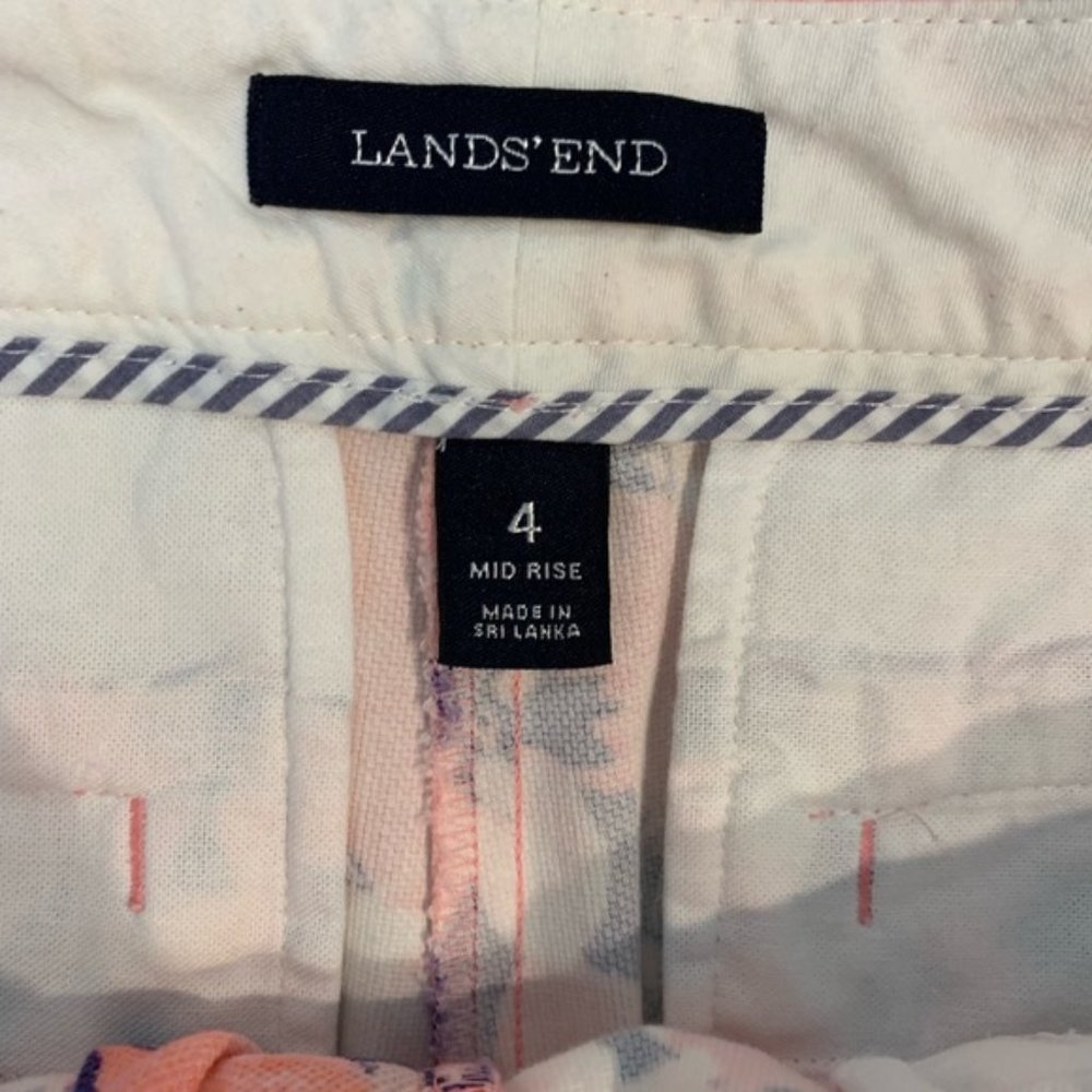Lands’ End pink and purple floral Bermuda shorts - Picture 6 of 7